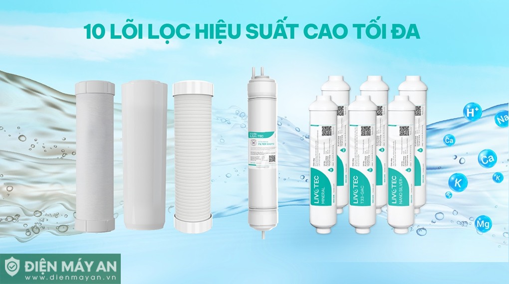 Máy lọc nước RO Livotec 218 10 lõi